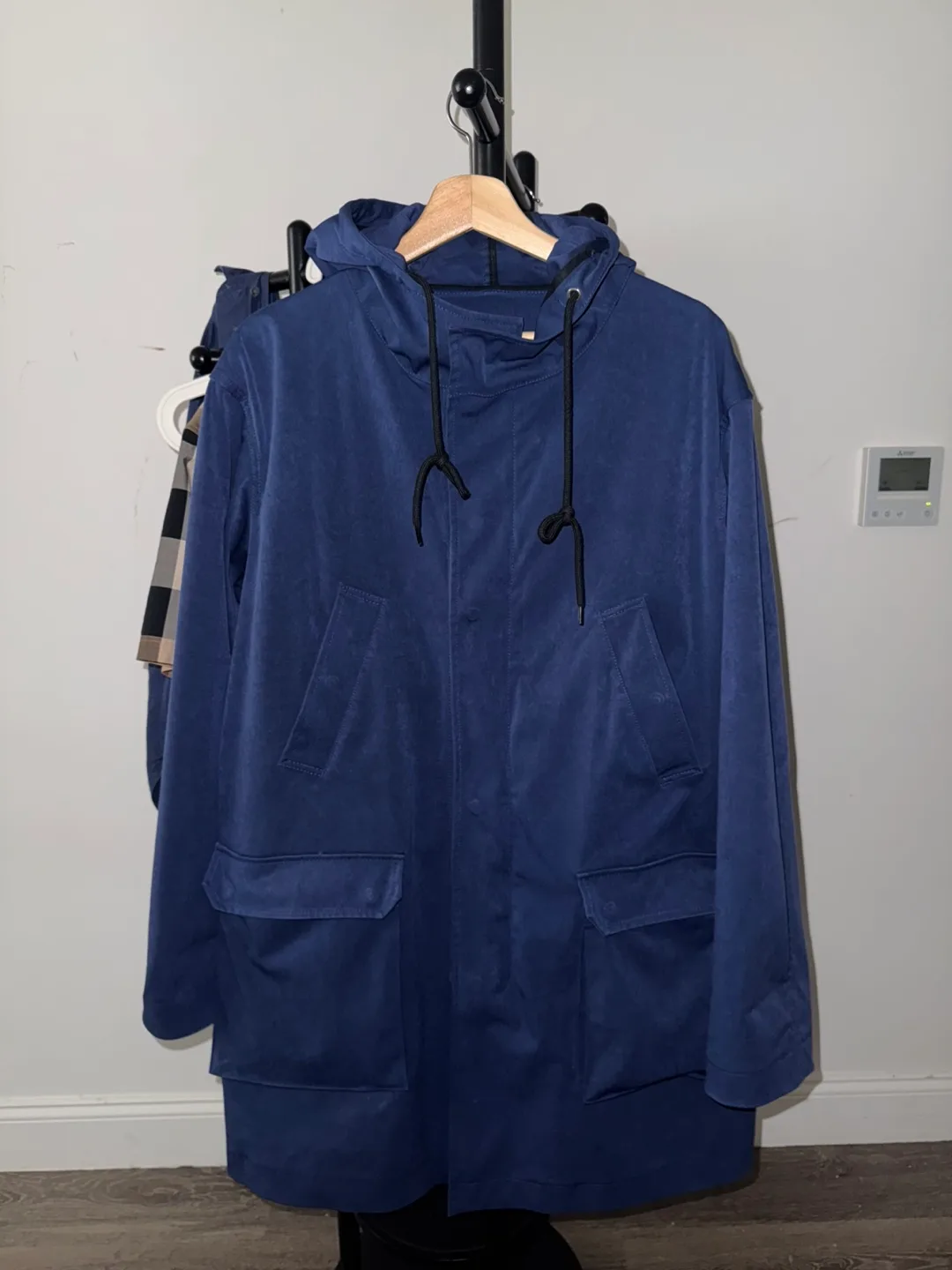 MSGM Milano Blue Hooded Coat image indicator(2)