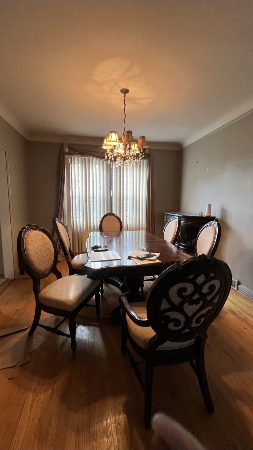 Dining Table with Six Chairs