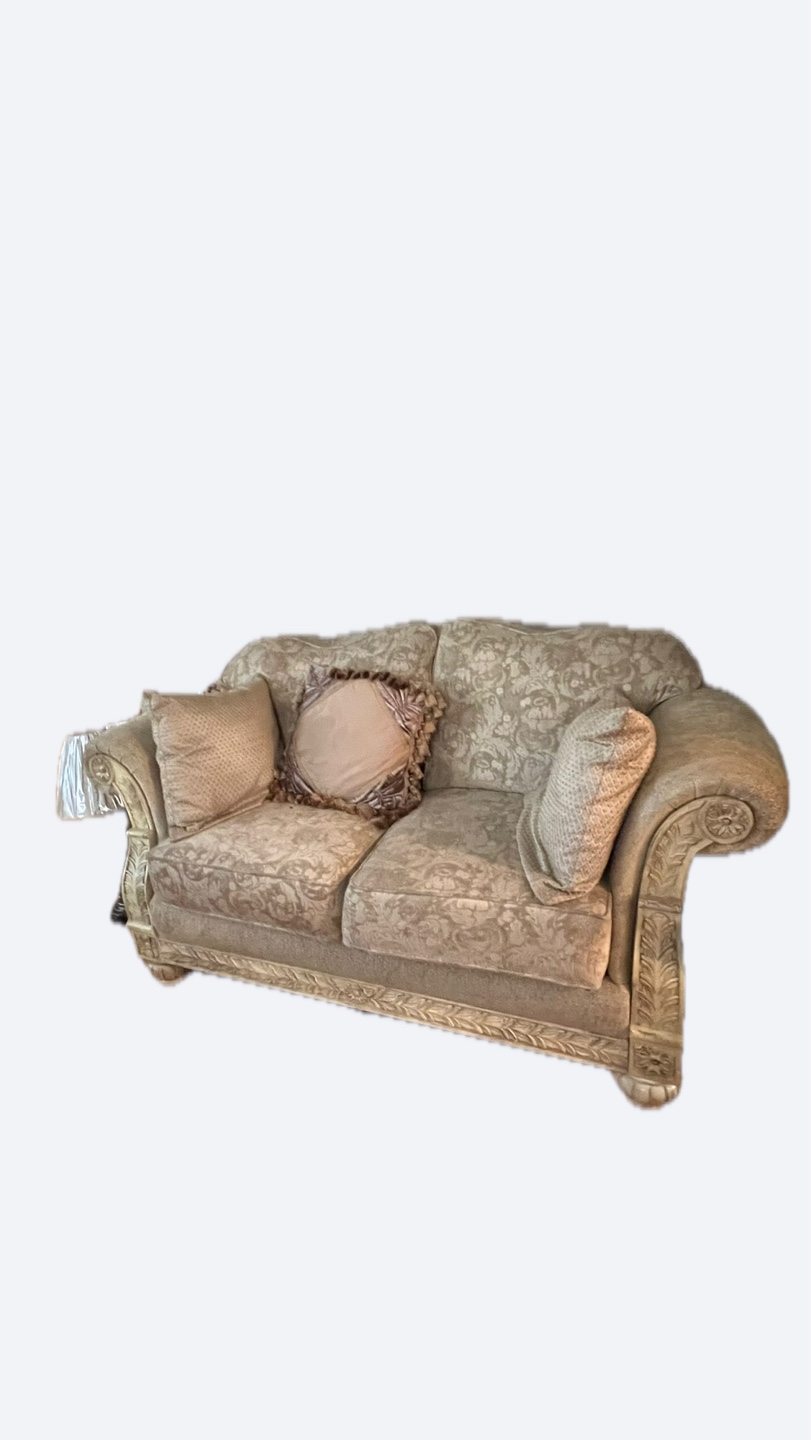 Floral Patterned Loveseat Sofa