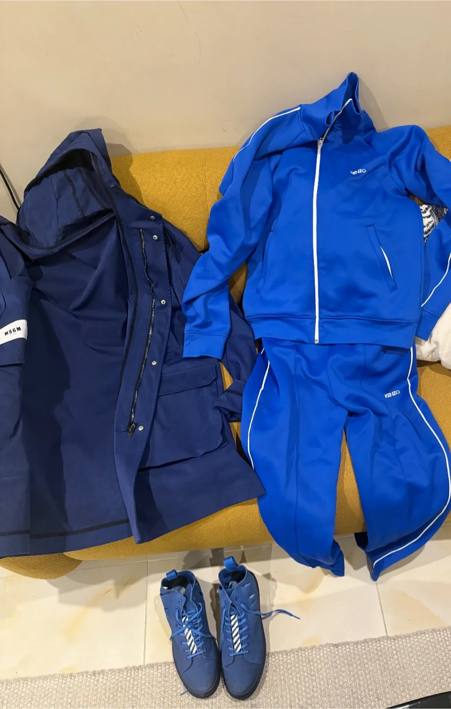 MSGM Milano Blue Hooded Coat image indicator(5)