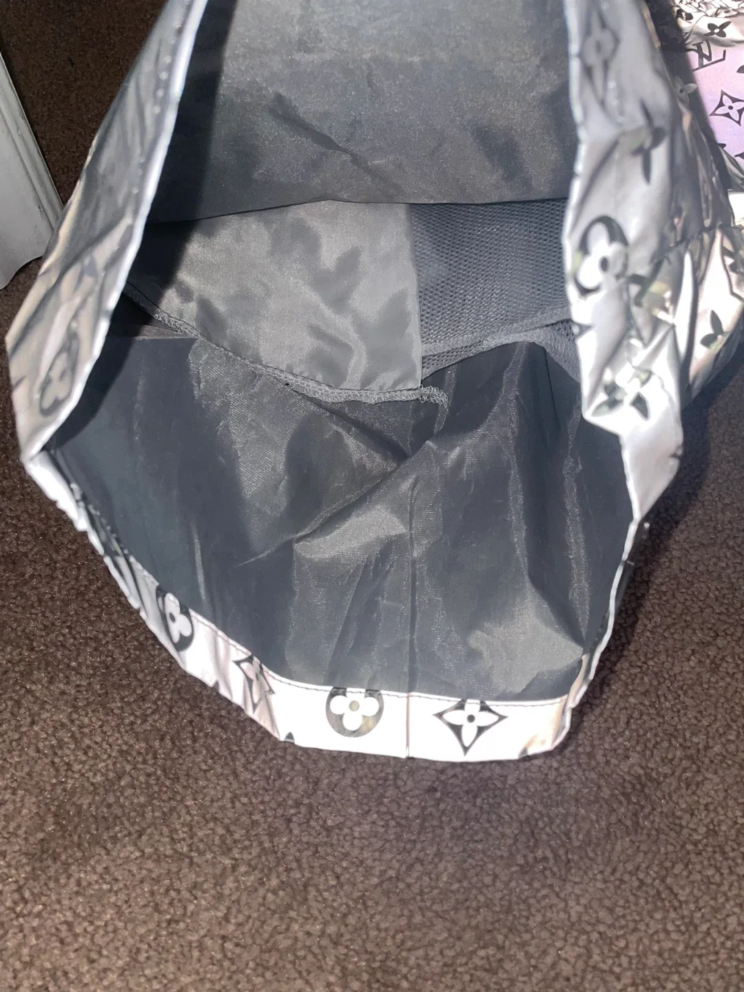 Brand New Louis Vuitton Silver Monogram Swim Shorts image indicator(2)