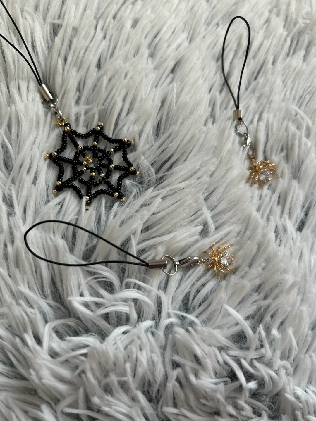 Spider & Web Cellphone Charms