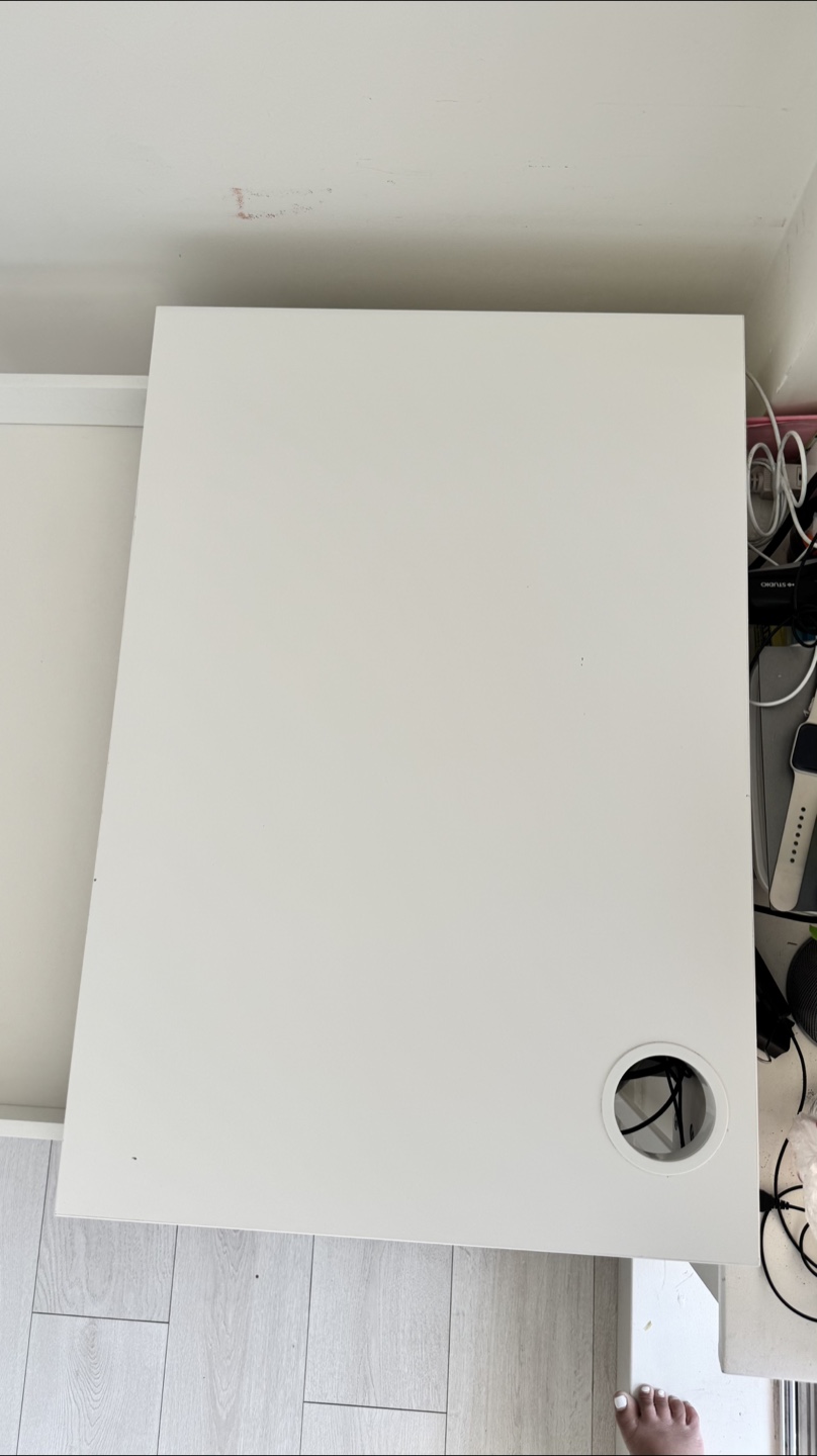 IKEA Nordmela White Desk with Drawer - photo 2