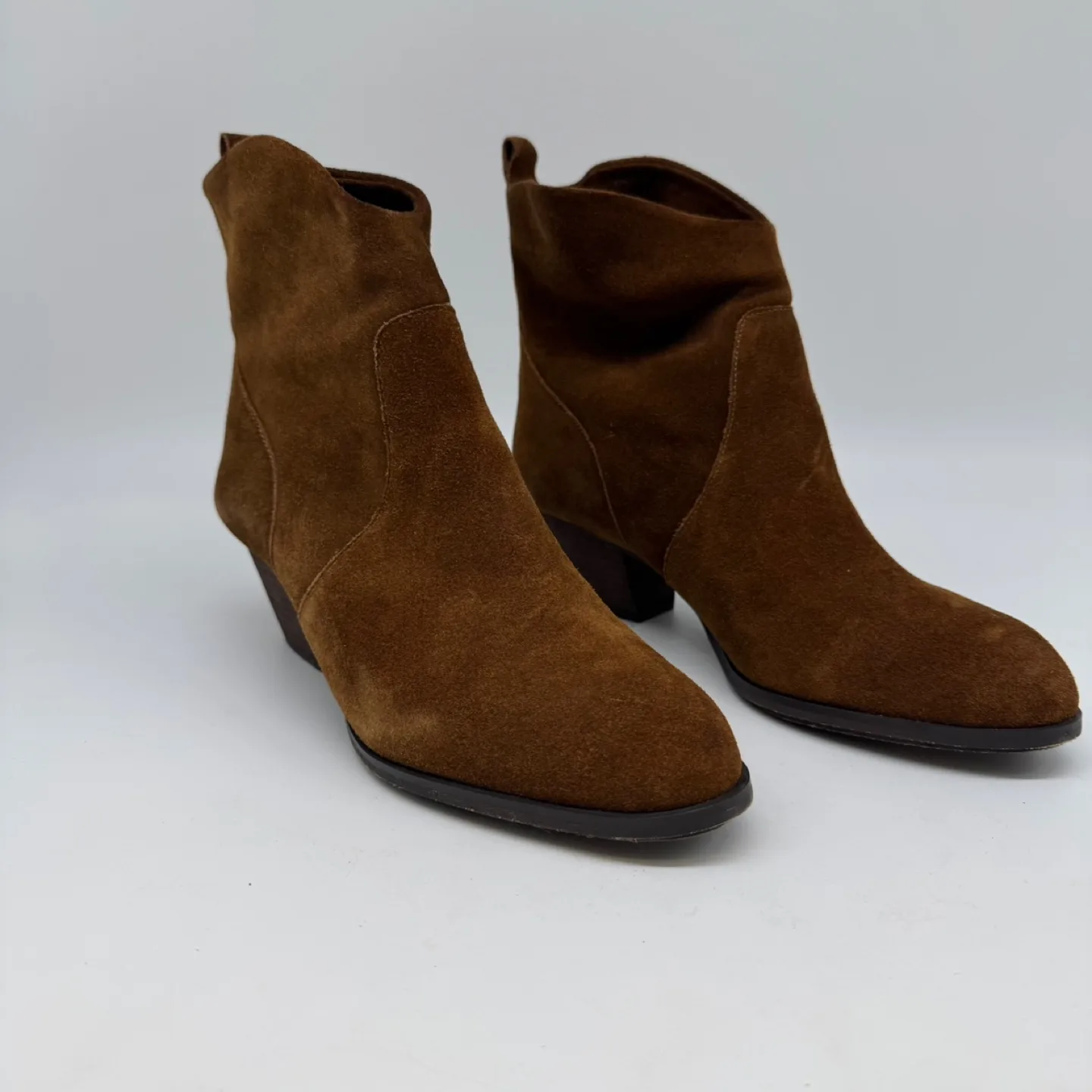 ALDO Brown Suede Ankle Boots – Size 8 (Like New, With Box) thumbnail