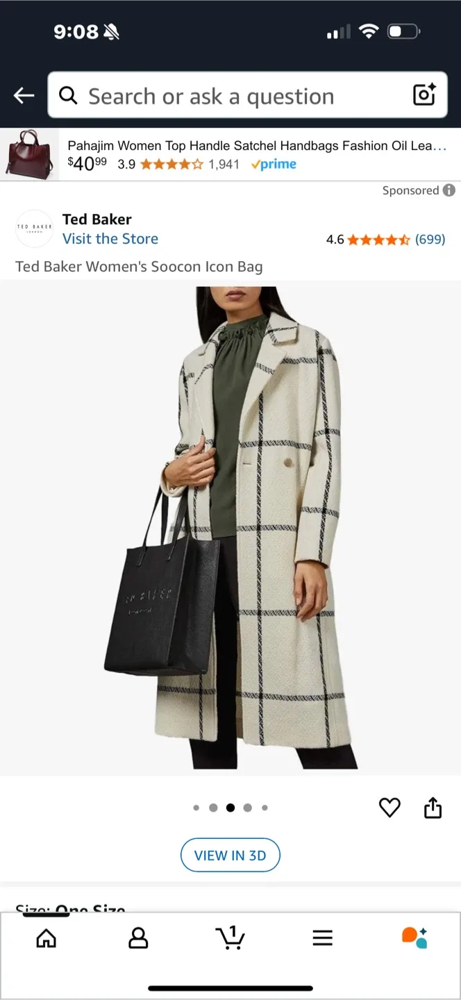 NWT. Ted Baker Icon Bag thumbnail