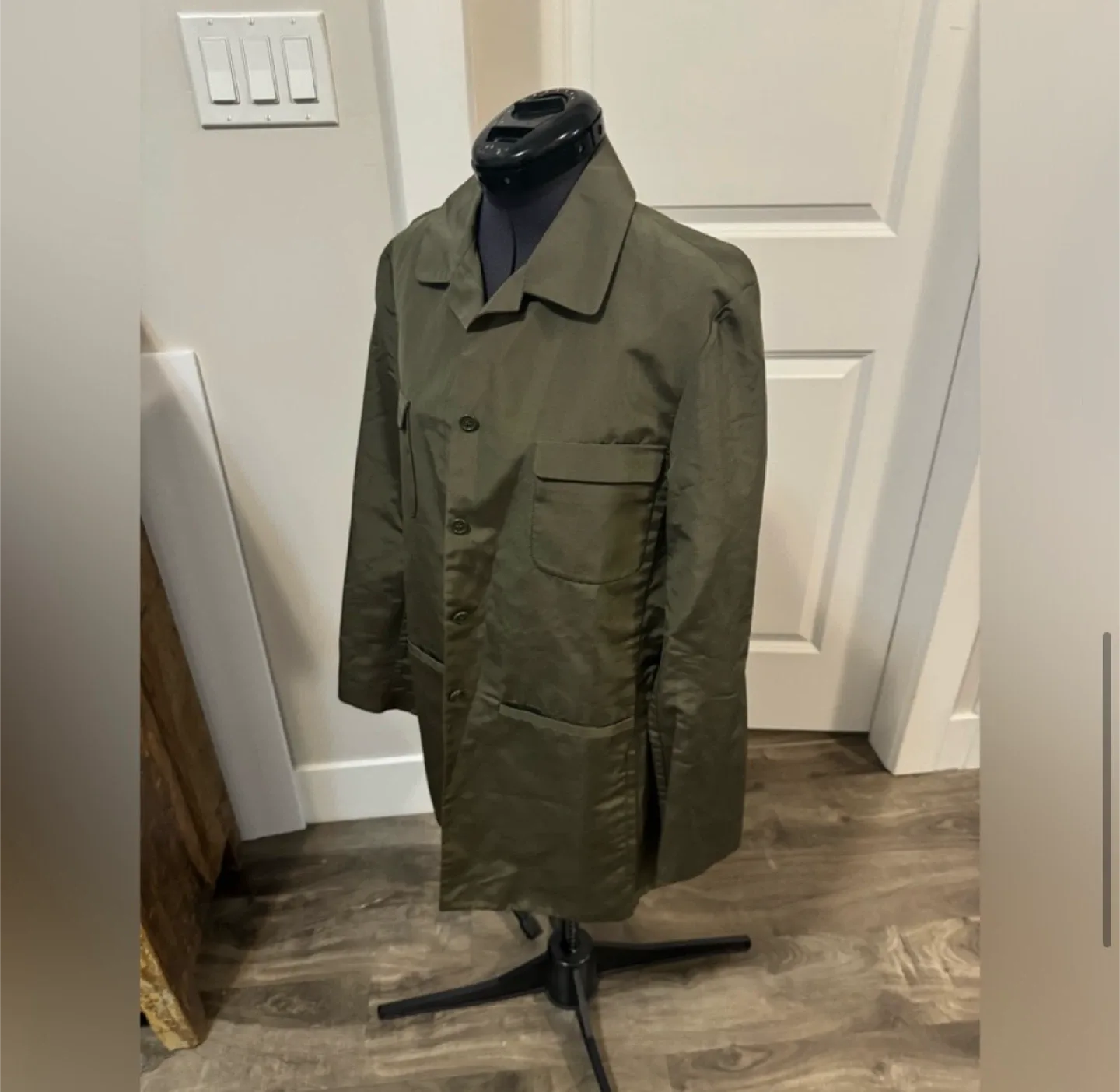 Tomaso stefanelli vintage cotton x silk military jacket image indicator(4)