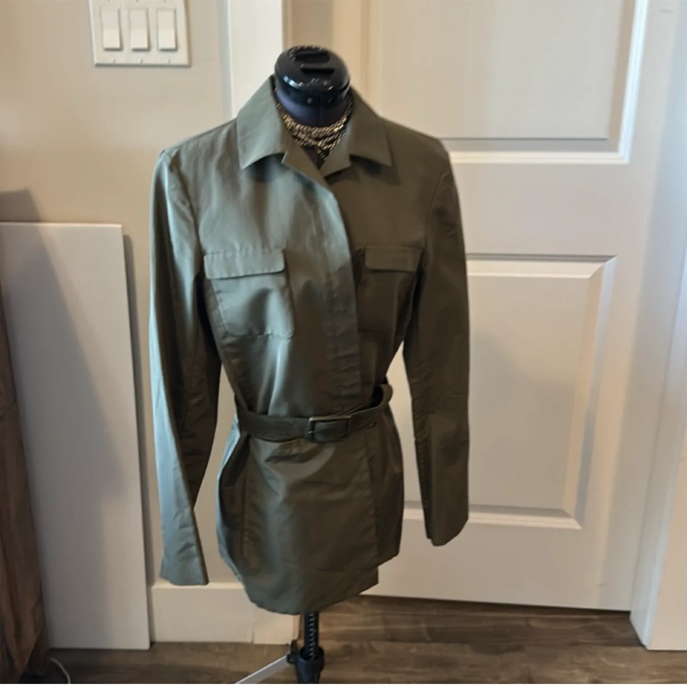 Tomaso stefanelli vintage cotton x silk military jacket thumbnail