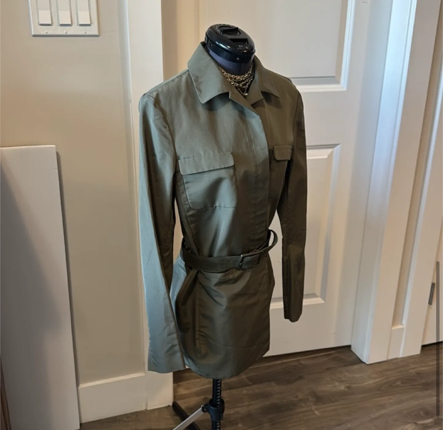 Tomaso stefanelli vintage cotton x silk military jacket image indicator(3)