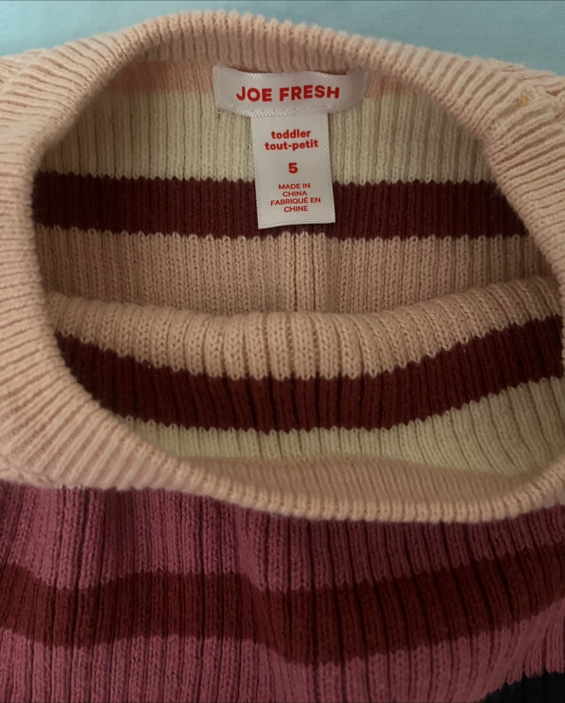 Joe Fresh Toddler Striped Sweater - Size 5 - photo 2