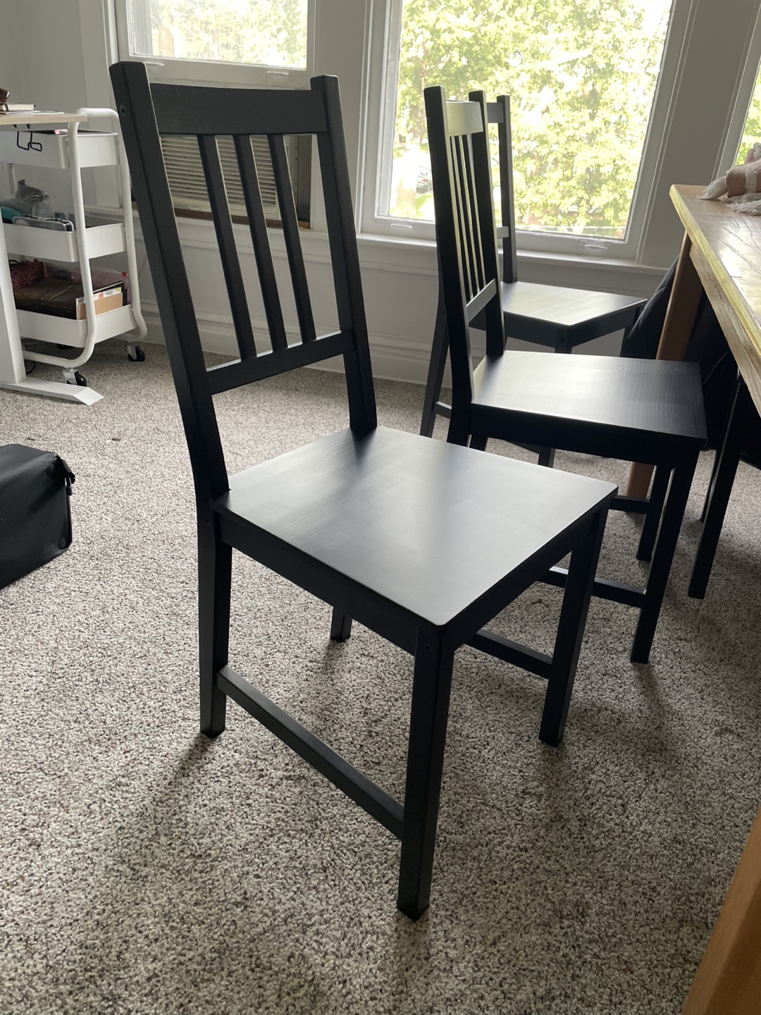 Set of 4 IKEA Stefan Dining Chairs - photo 2