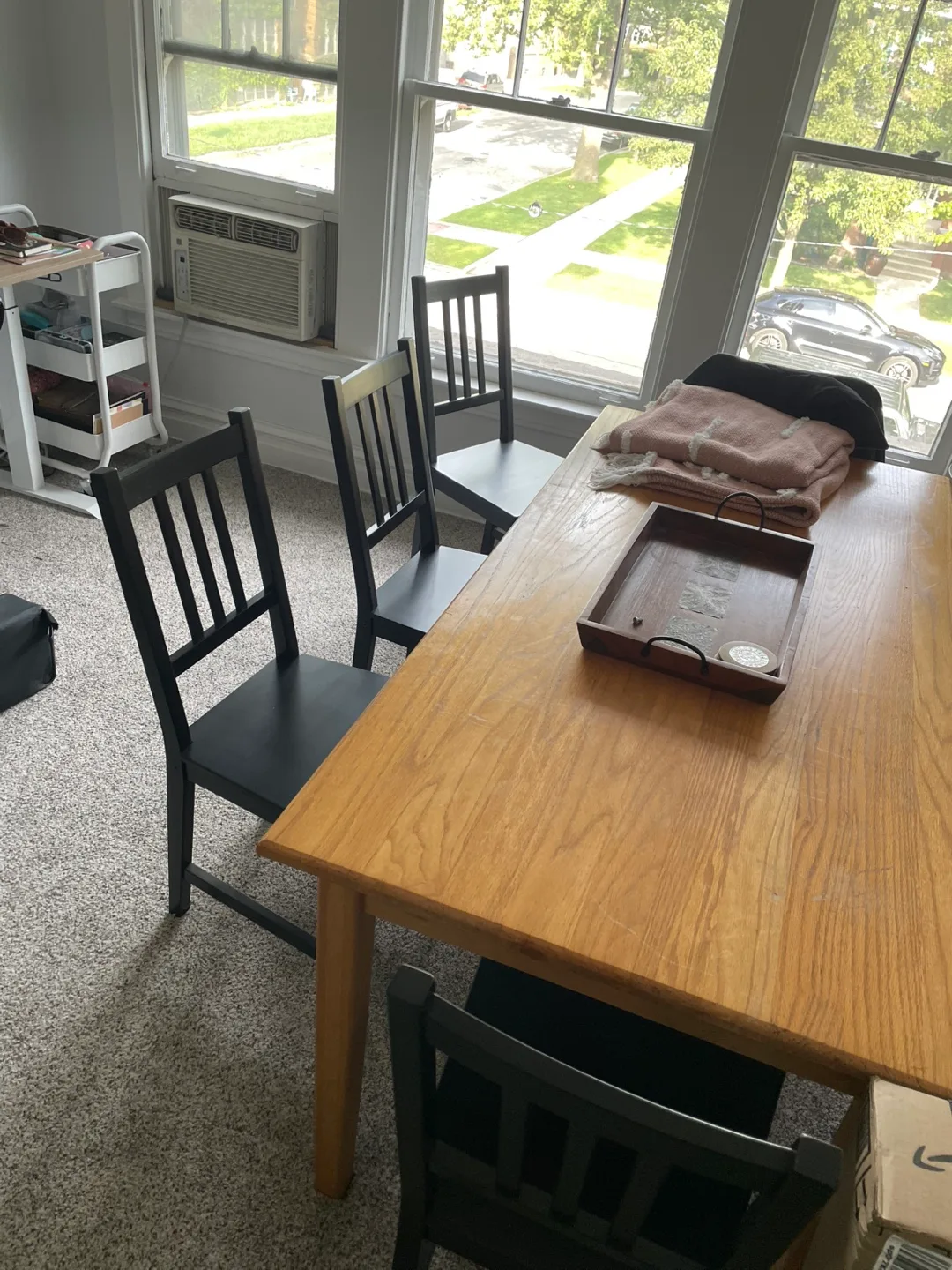 Set of 4 IKEA Stefan Dining Chairs thumbnail