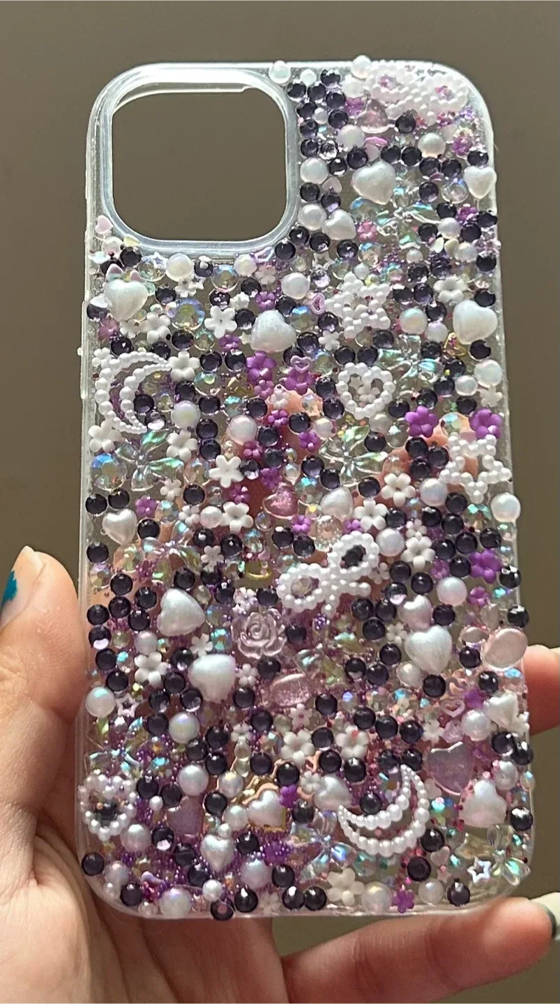 Decorated Purple iPhone Case for iPhone 15 image indicator(2)