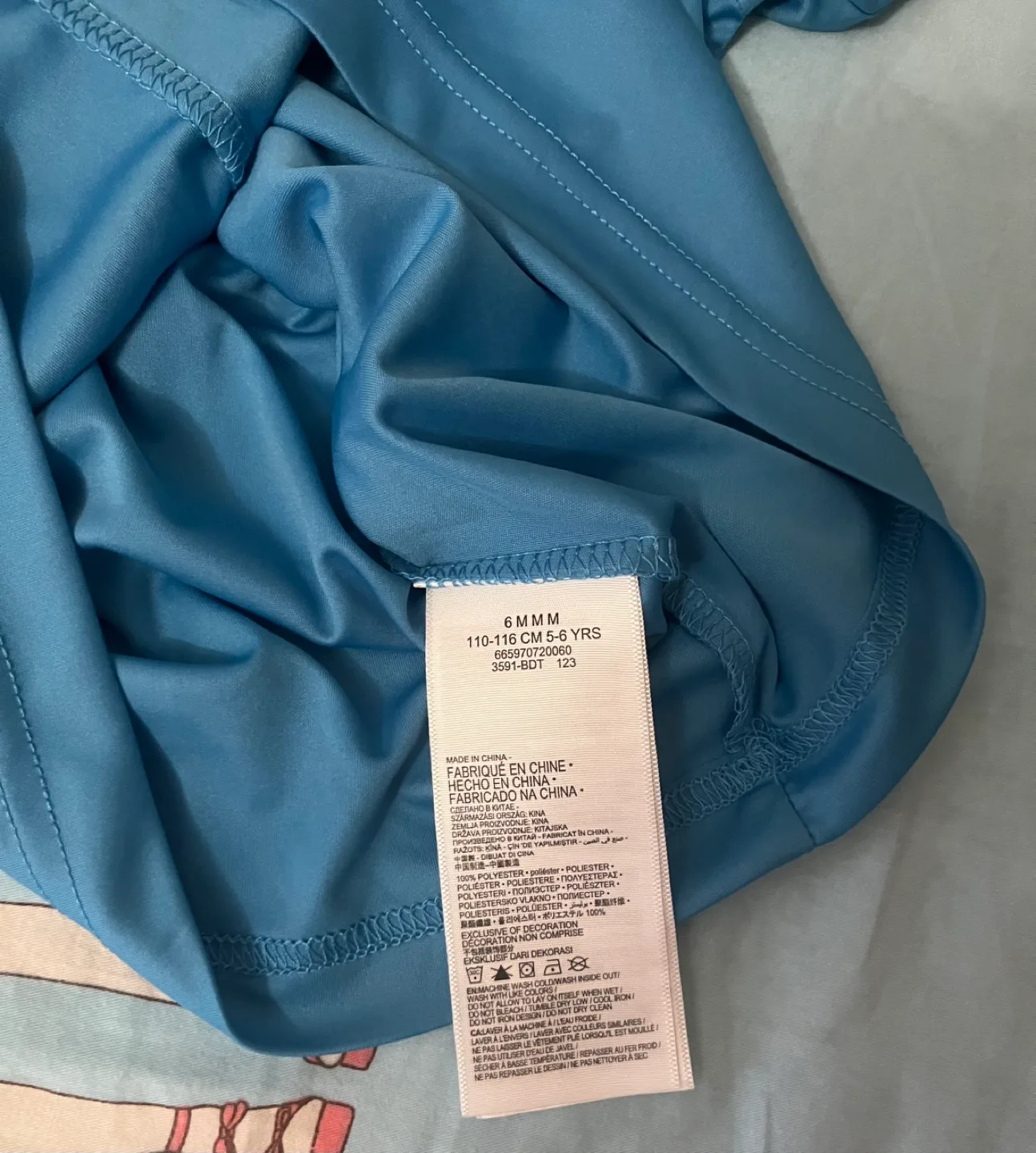 Hurley Kids' Blue Rash Guard - Size 6 image indicator(4)