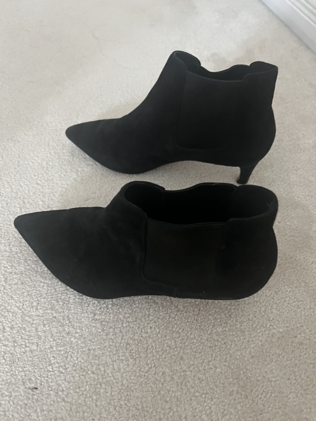 Black Suede Ankle Boots - photo 3