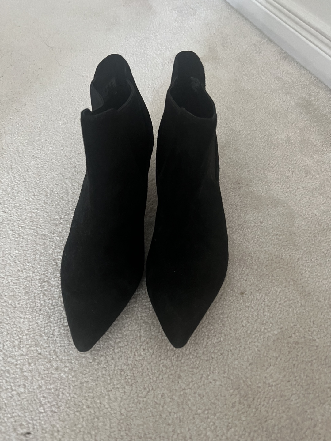Black Suede Ankle Boots - photo 2