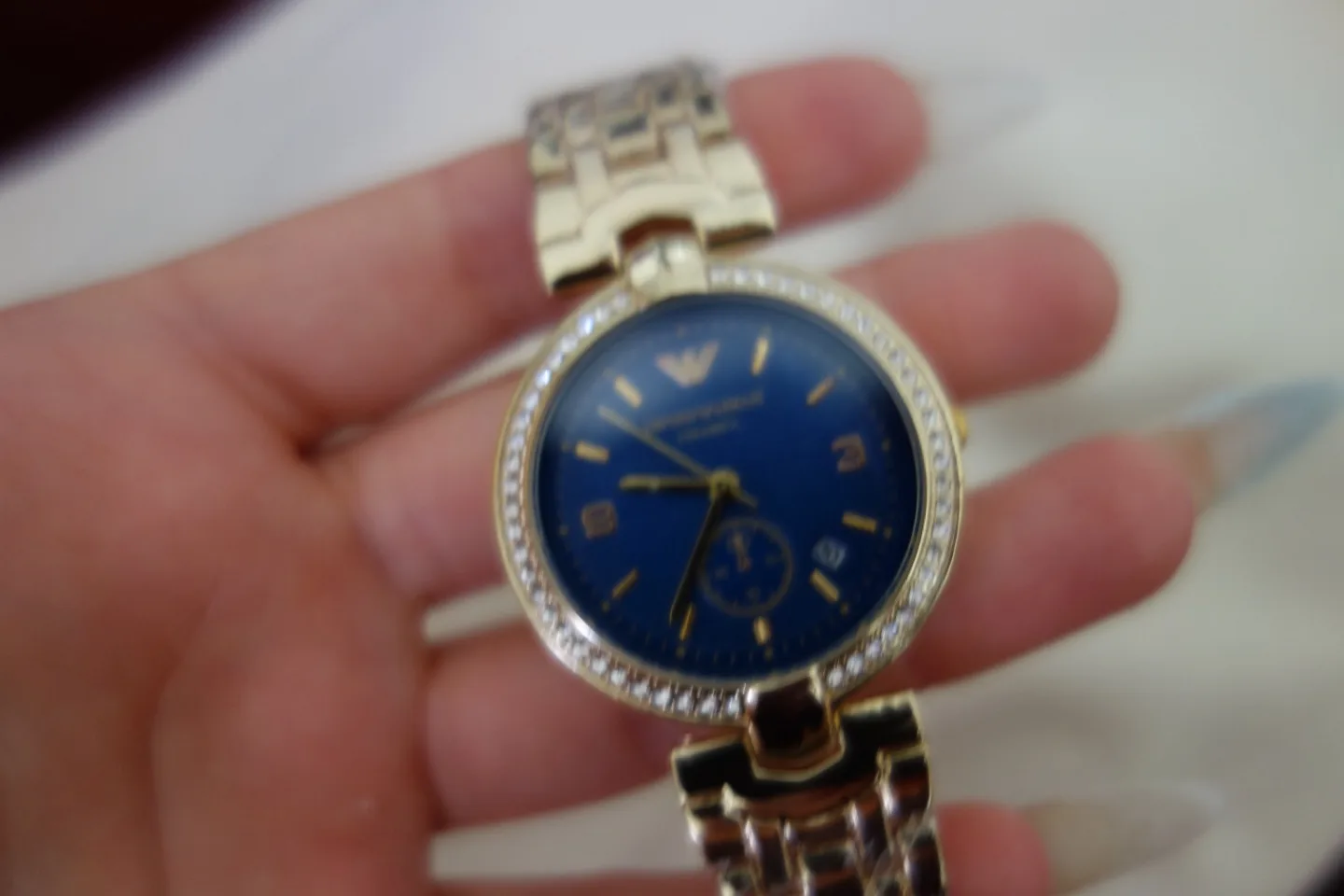 Emporio Armani Gold-Tone Ladies Watch image indicator(3)