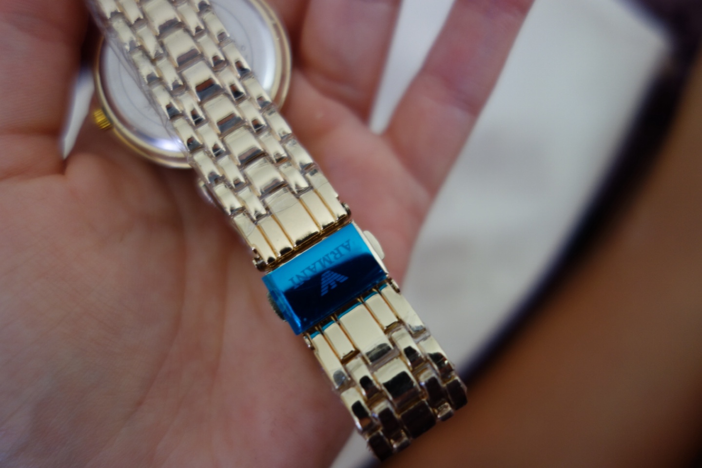 Emporio Armani Gold-Tone Ladies Watch - photo 5