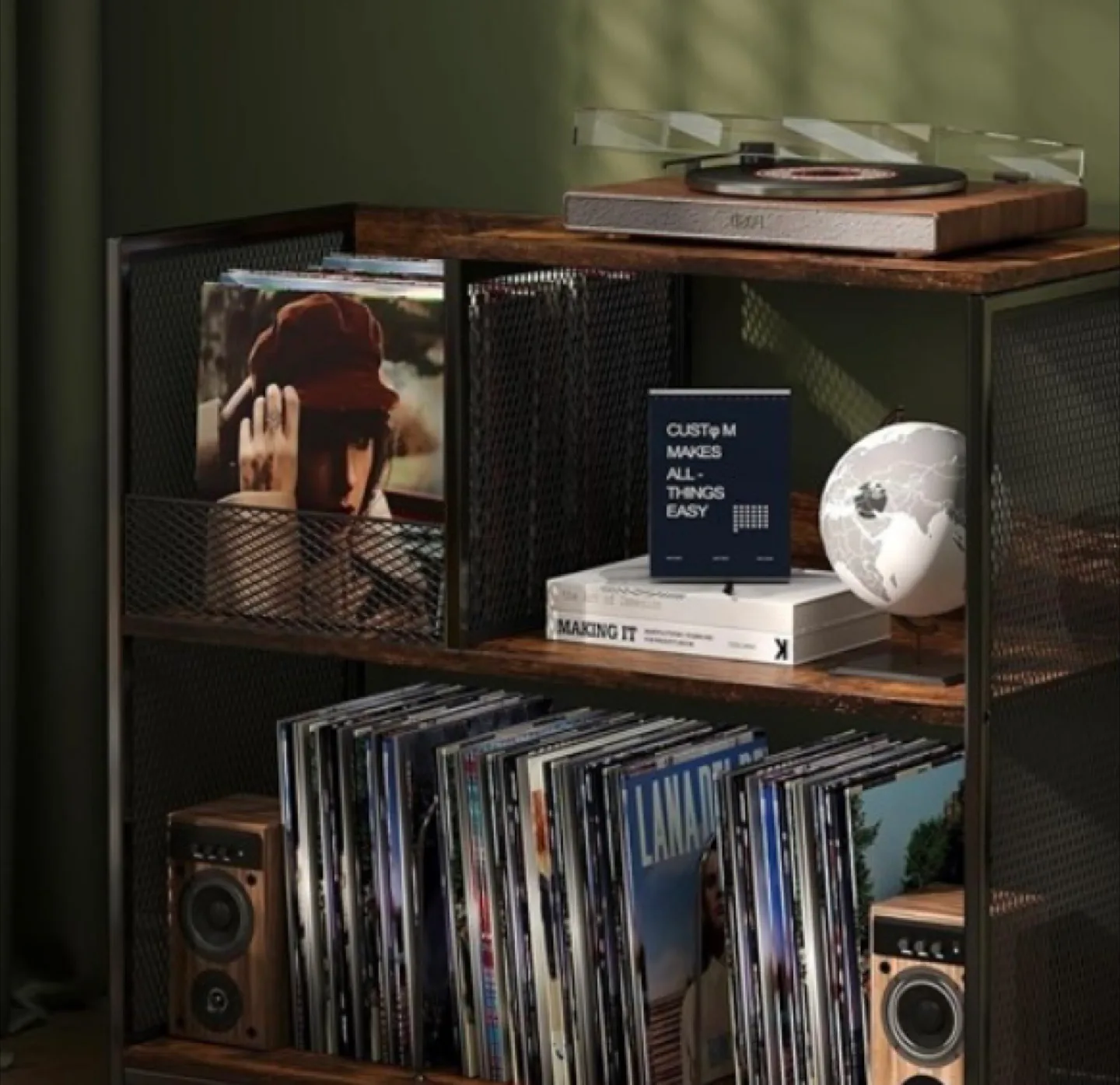 VASAGLE ALINRU Record Player Stand thumbnail