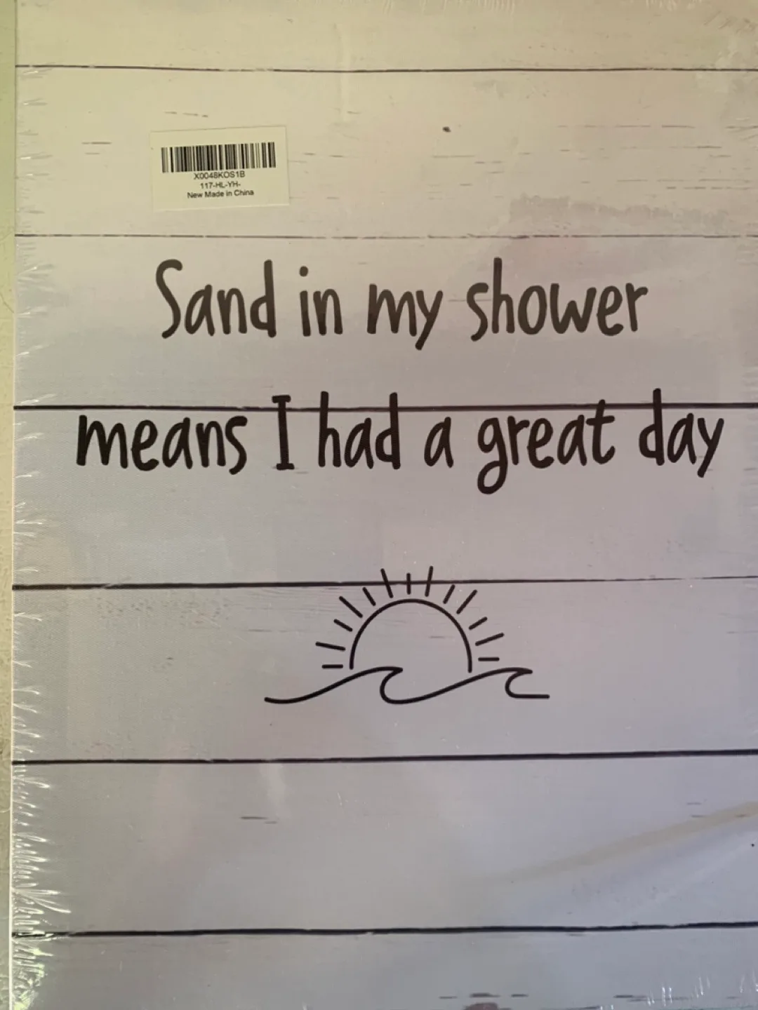 New 'Sand in my Shower' Wall Decor thumbnail