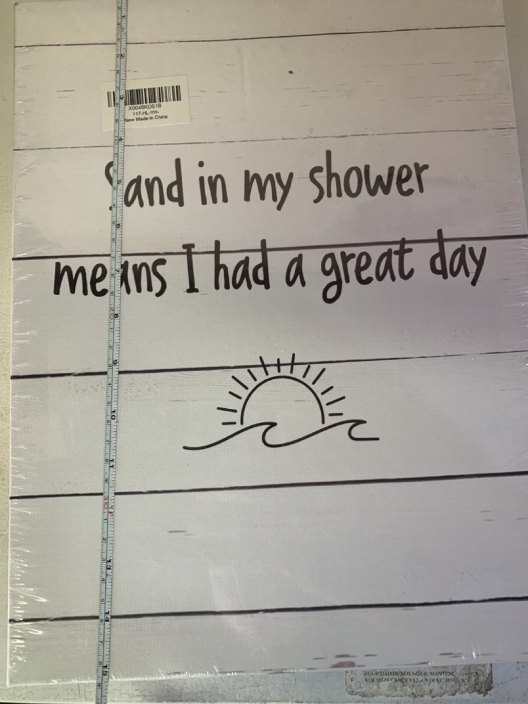 New 'Sand in my Shower' Wall Decor - photo 4