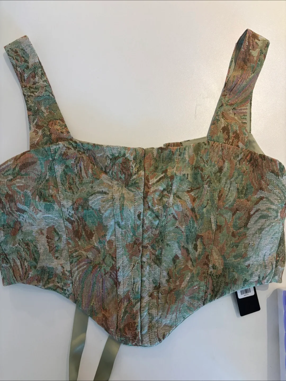 Fashion Nova More Than A Dream Corset Top - Sage image indicator(3)