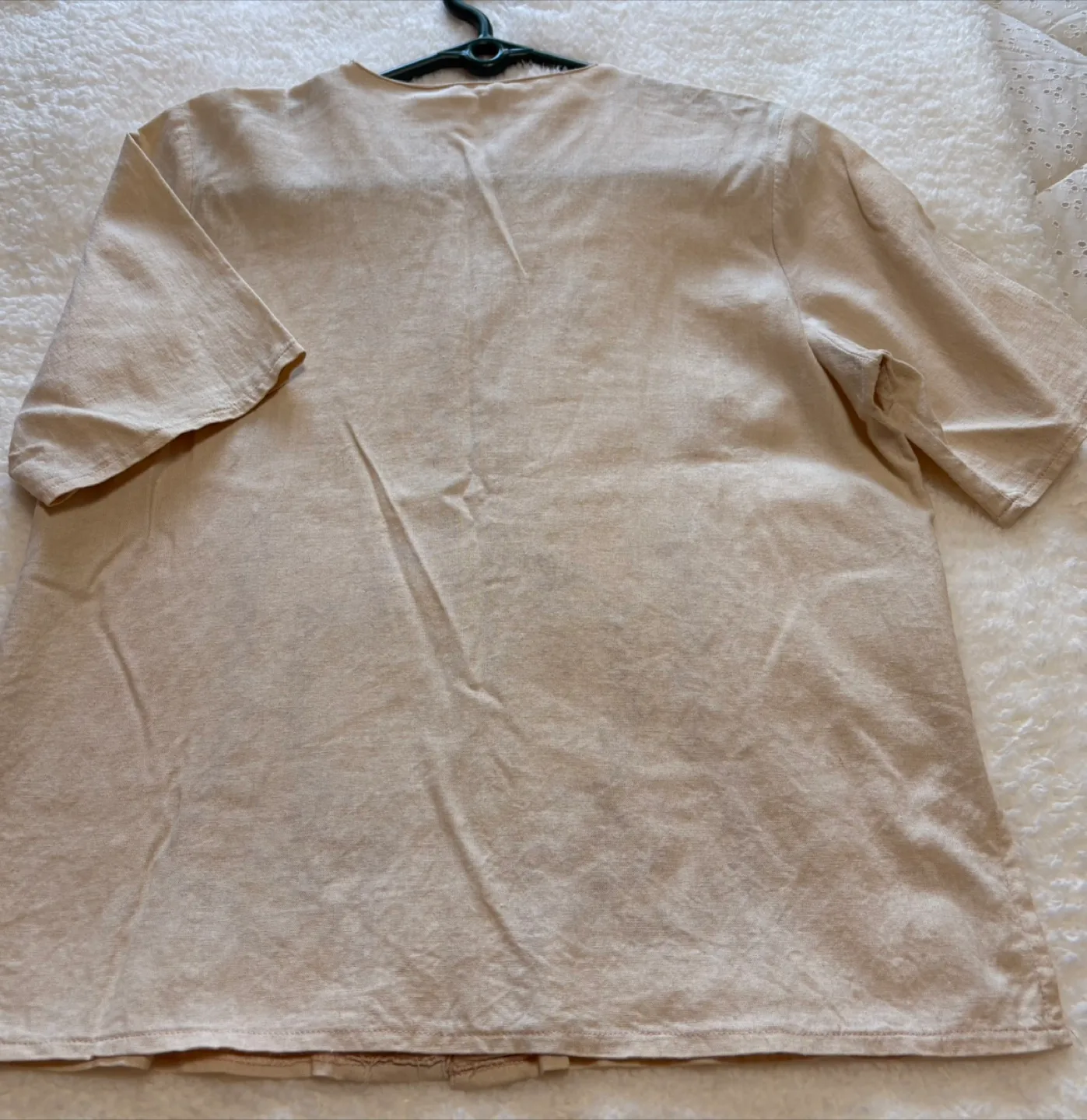 Beige Embroidered Blouse - Size XL image indicator(2)