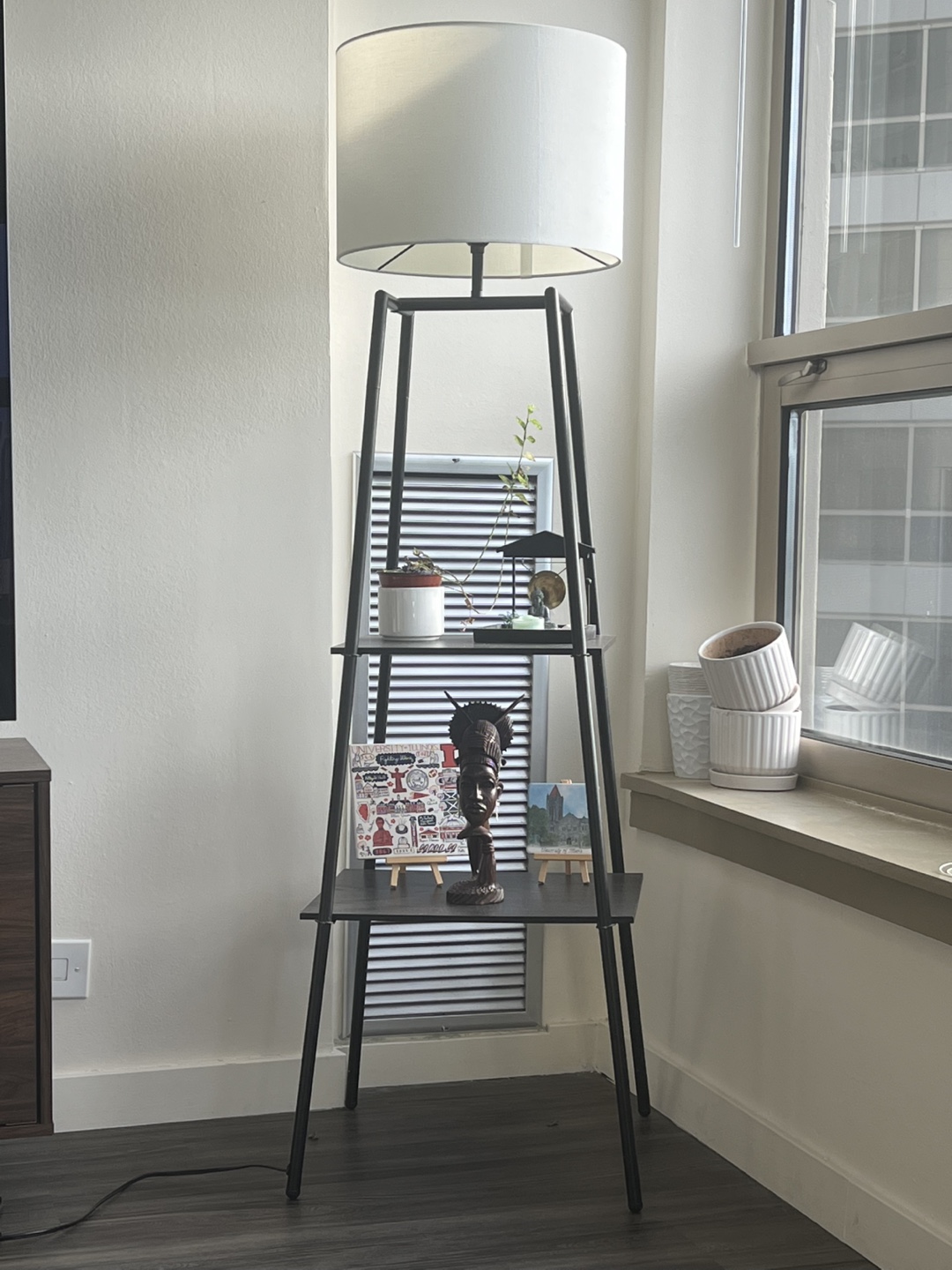 2x Shelf Floor Lamp