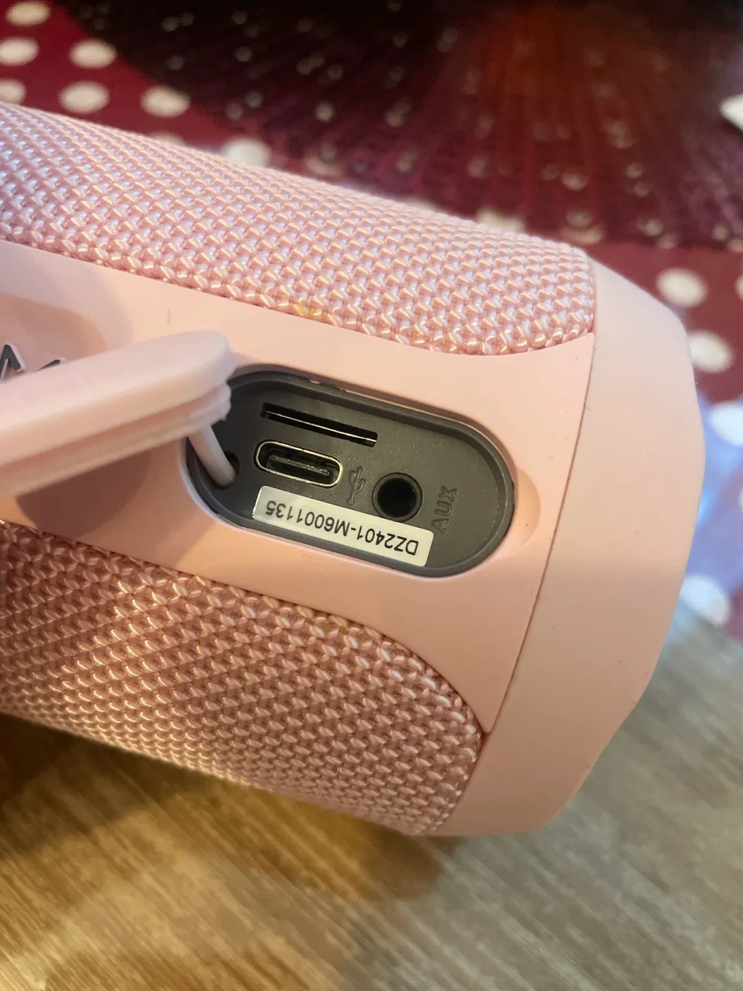 Pink Portable Bluetooth Speaker image indicator(4)