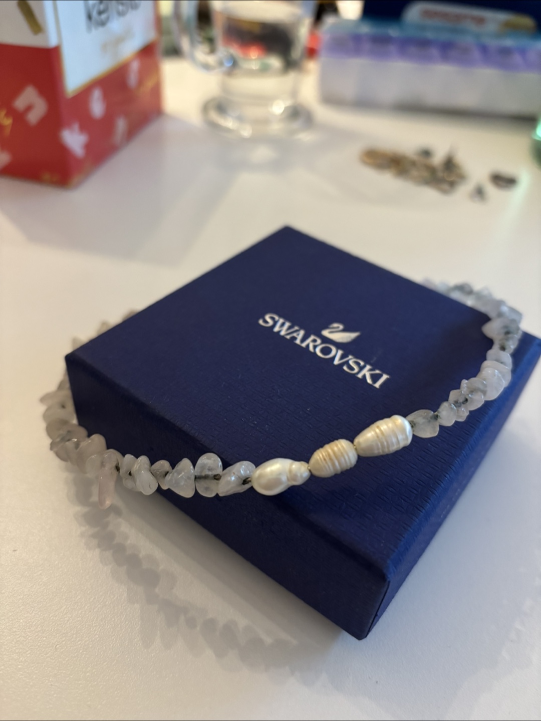 Handmade Necklace - Pearl and Stone - photo 2