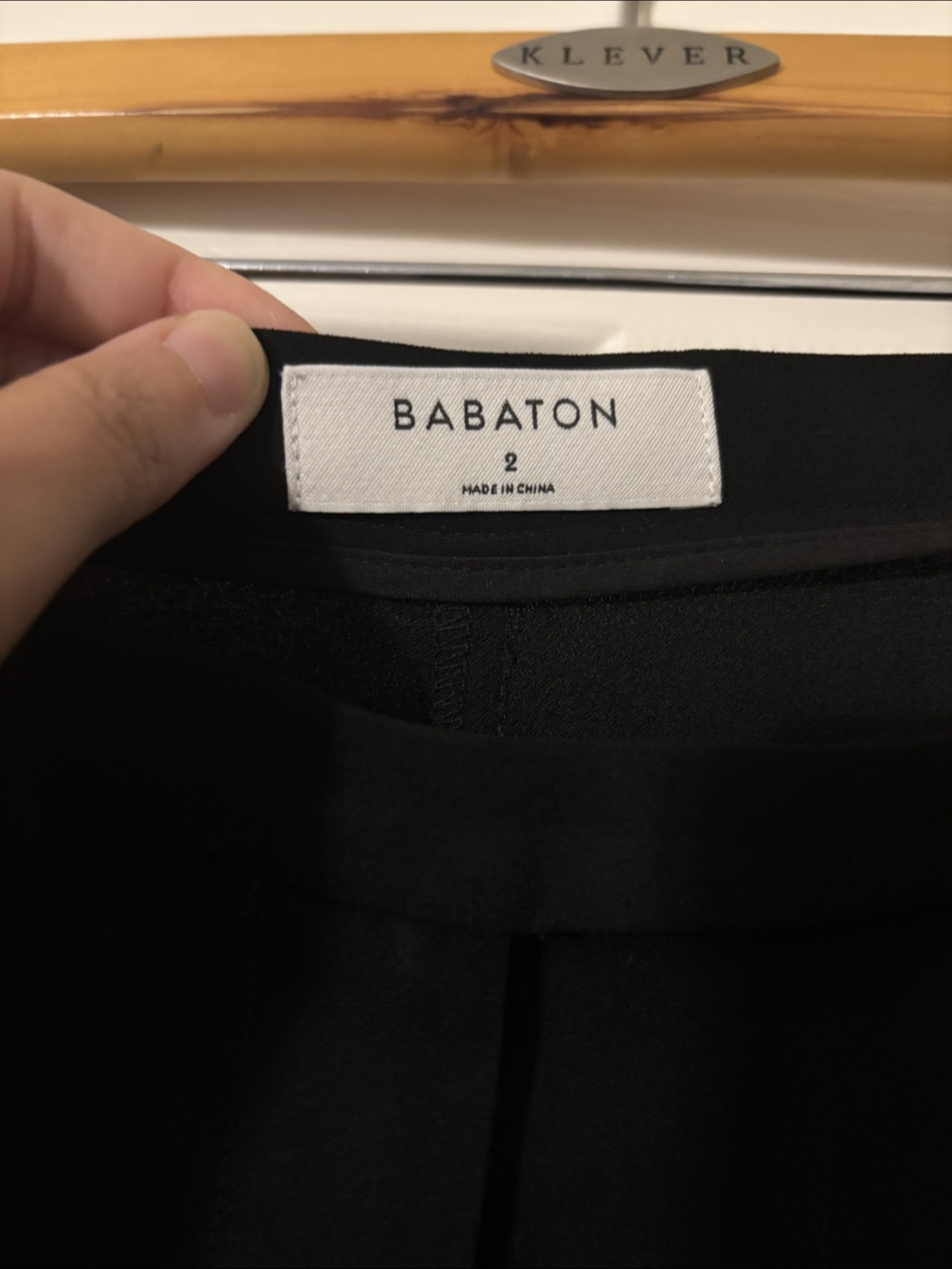 Babaton Black Wide Leg Pants - Size 2 - photo 3