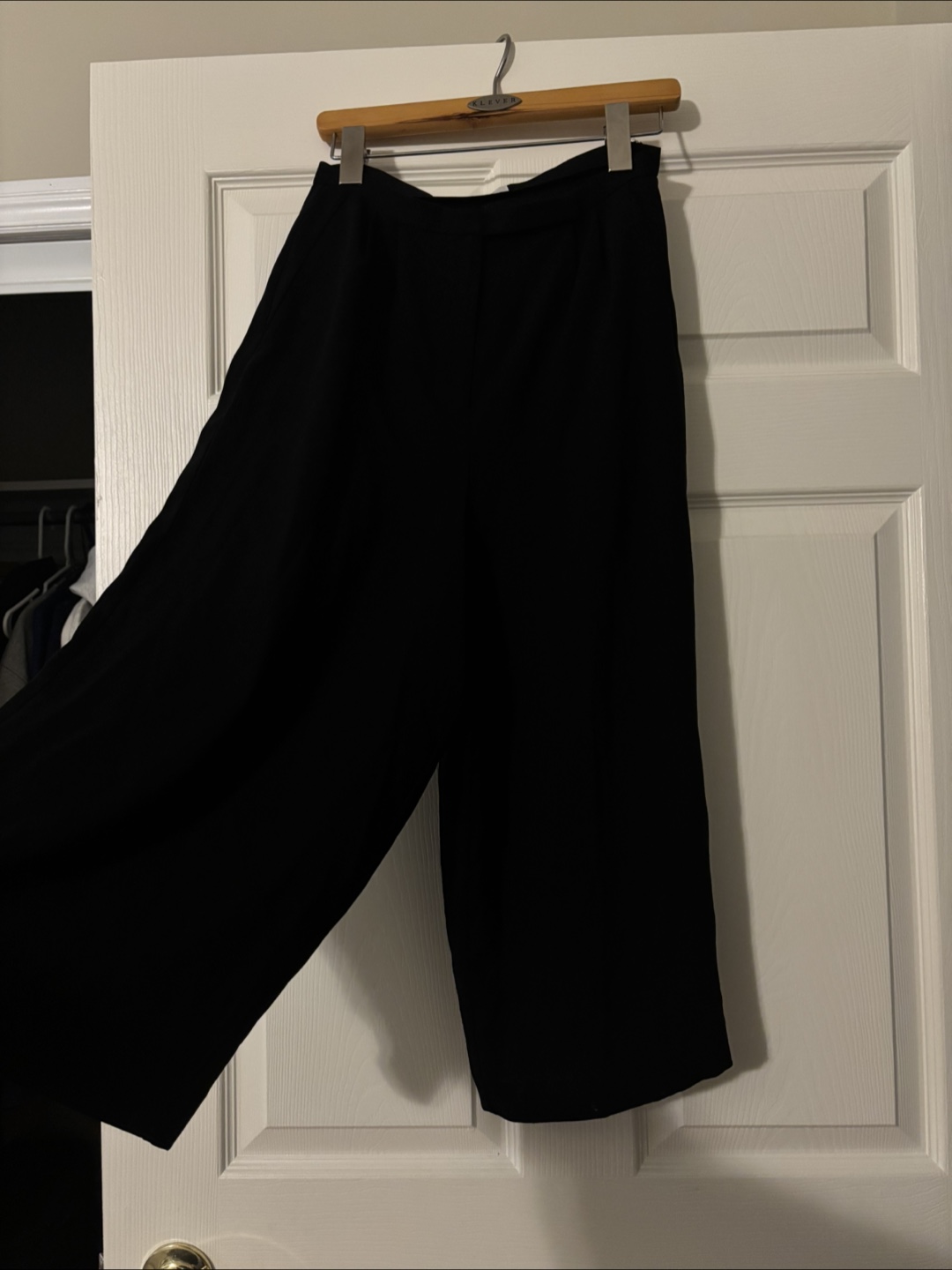 Babaton Black Wide Leg Pants - Size 2 - photo 2