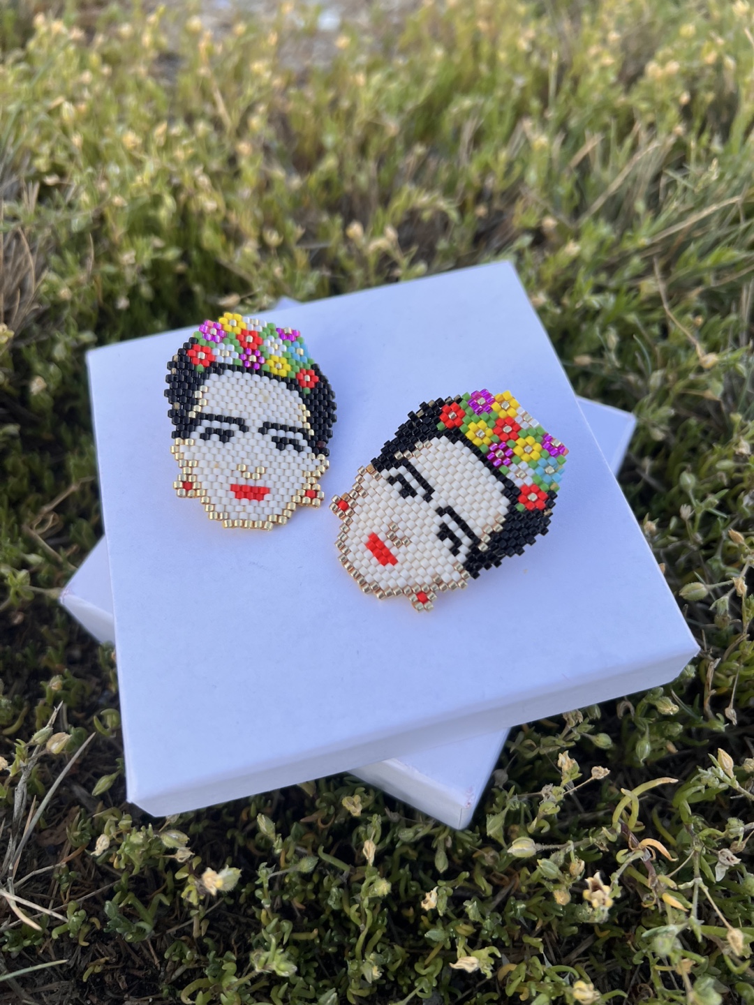 Frida Kahlo Beaded Earrings - photo 2