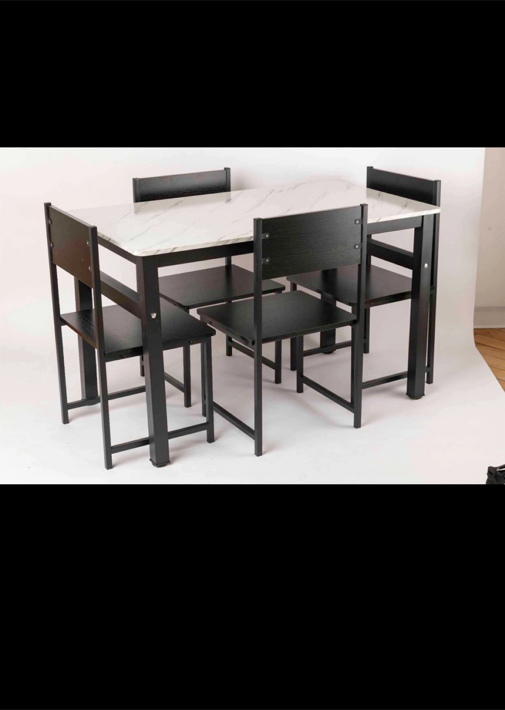 Dining Table with Black Frame - photo 2