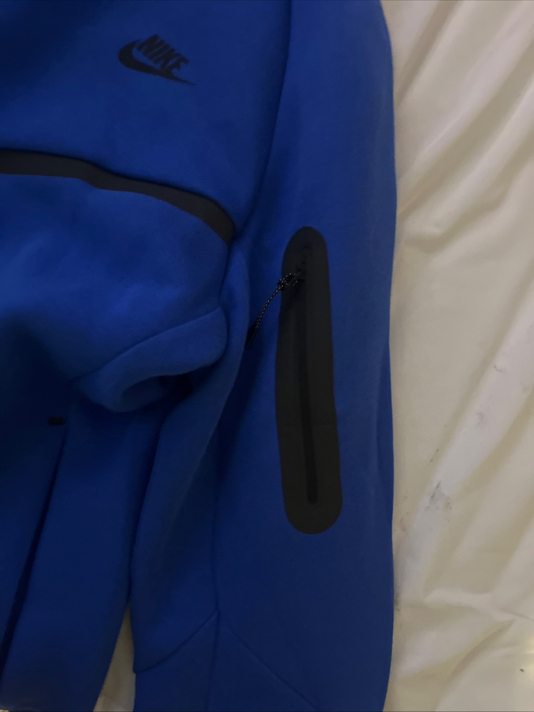 Nike Tech Fleece Full Zip Hoodie - Blue, Size M - photo 2