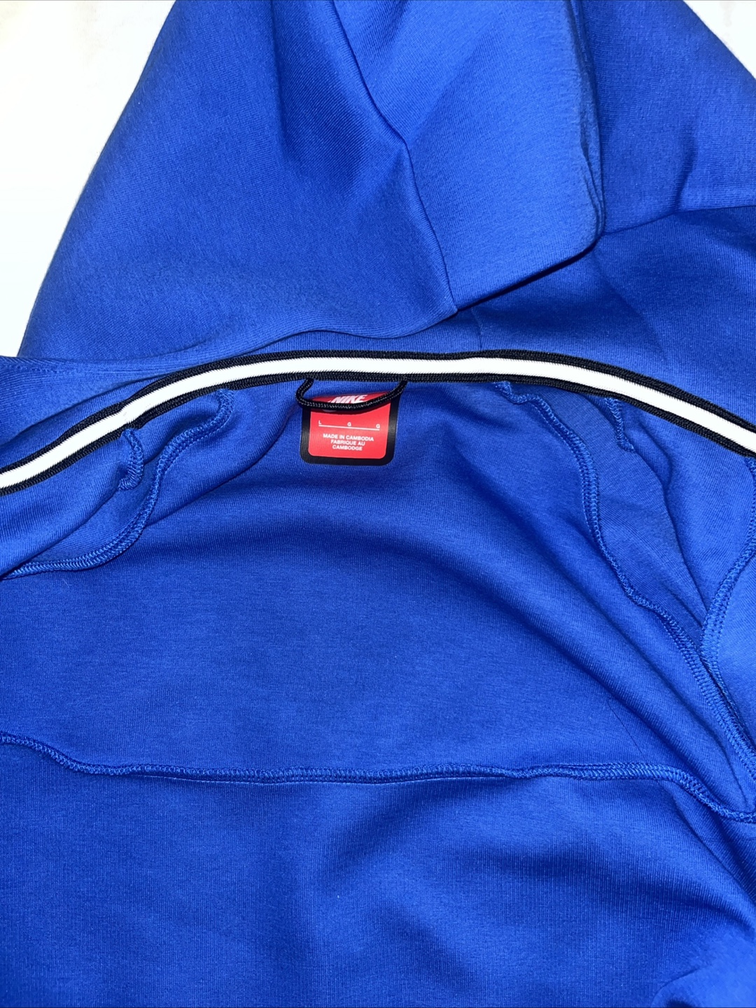Nike Tech Fleece Full Zip Hoodie - Blue, Size M - photo 4
