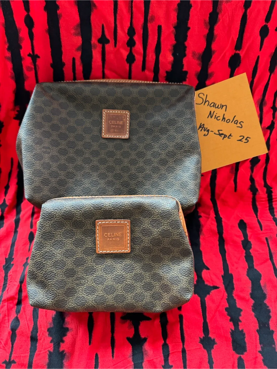 Celine Macadam Coated Canvas Clutches thumbnail