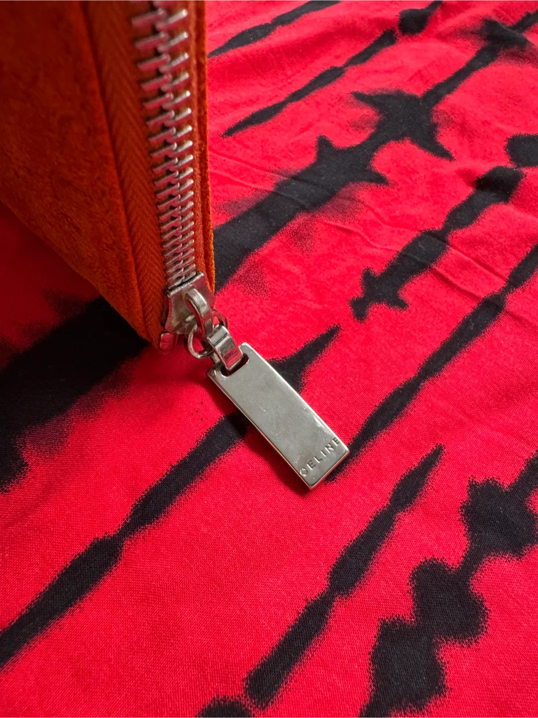 Celine  Macadam Accessories Cosmetic Pouch Purse Suede image indicator(2)