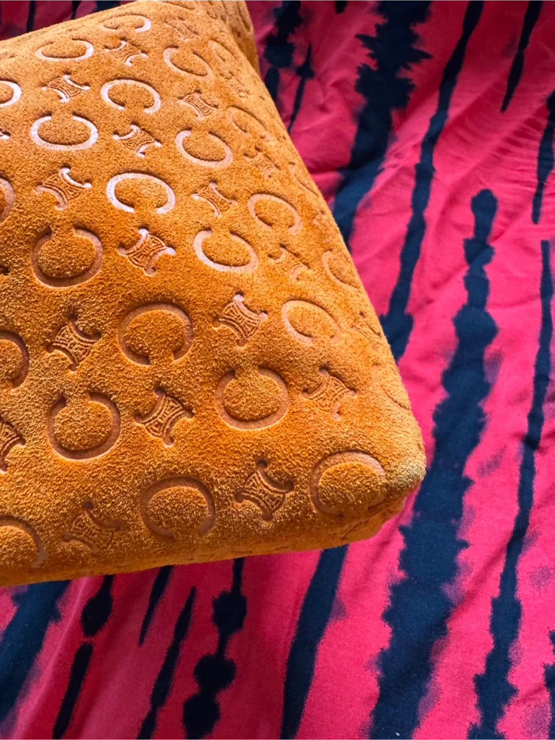 Celine  Macadam Accessories Cosmetic Pouch Purse Suede image indicator(7)