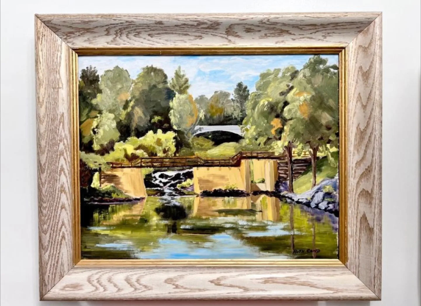 Ruth Cond framed landscape painting thumbnail