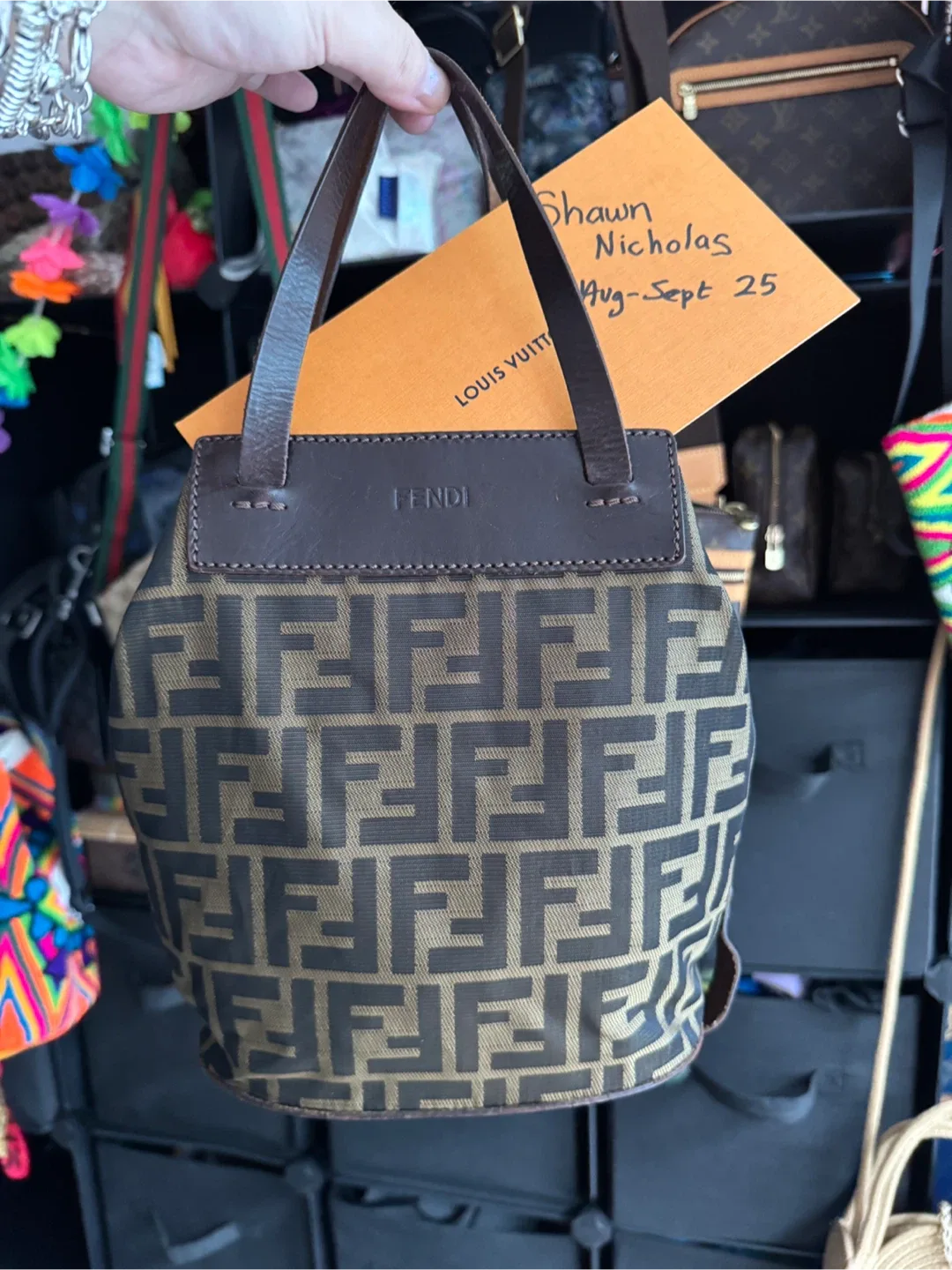 Fendi  Zucca Monogram Mini Tote Bag thumbnail