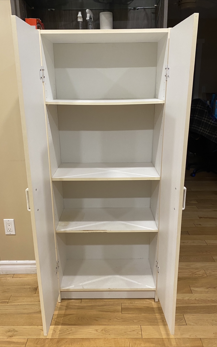 White Storage Cabinet (CAN DELIVER) - photo 5
