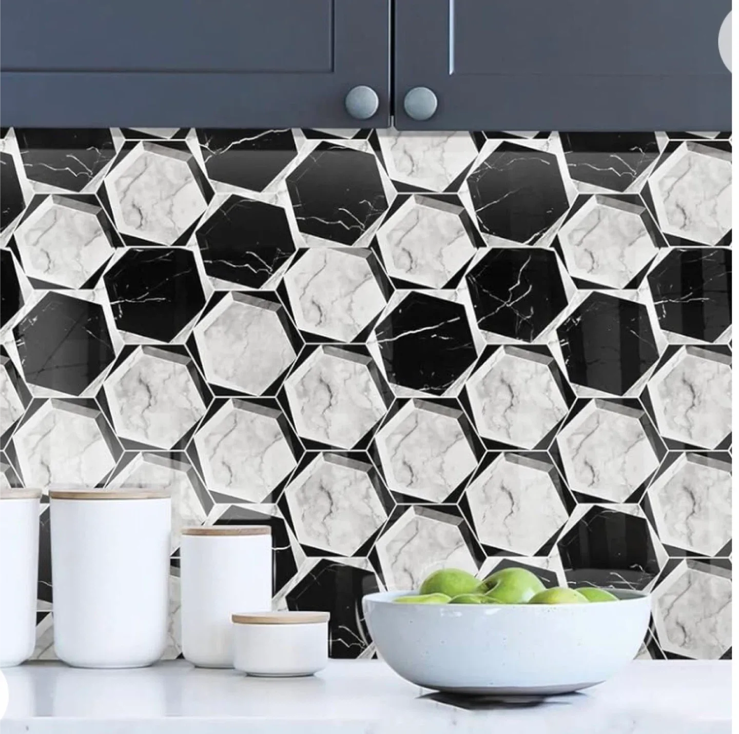 Black & White Marble Peel and Stick Wallpaper image indicator(2)