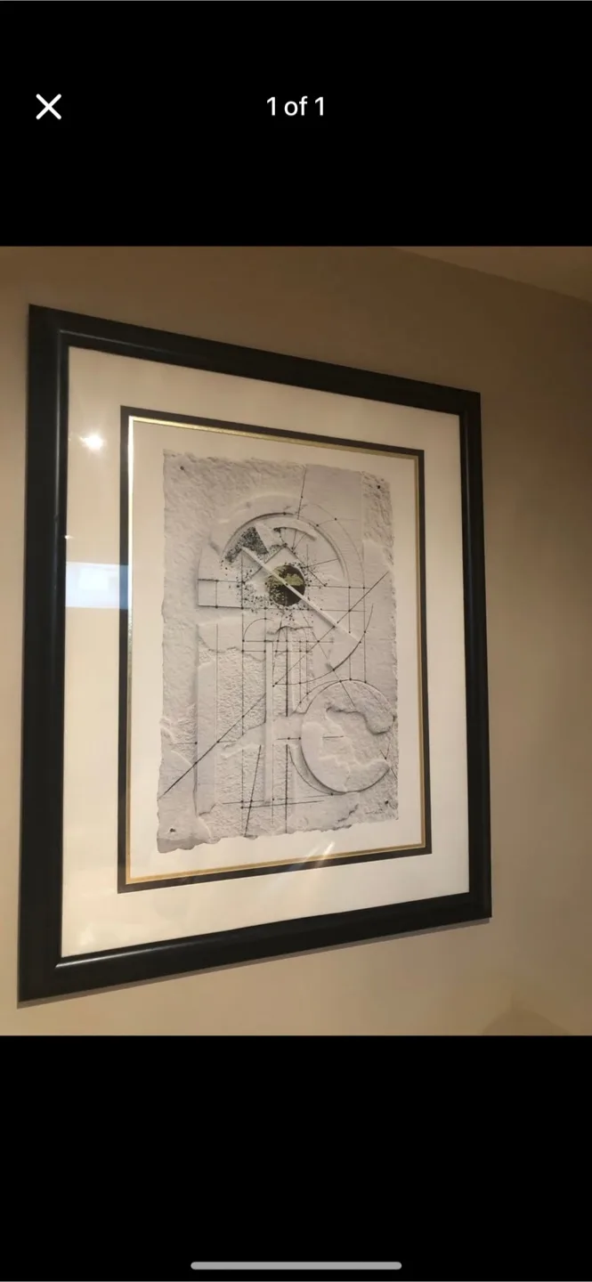 Framed Abstract Art Print thumbnail
