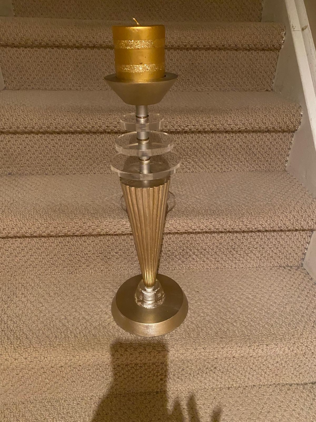Gold Candle Holder