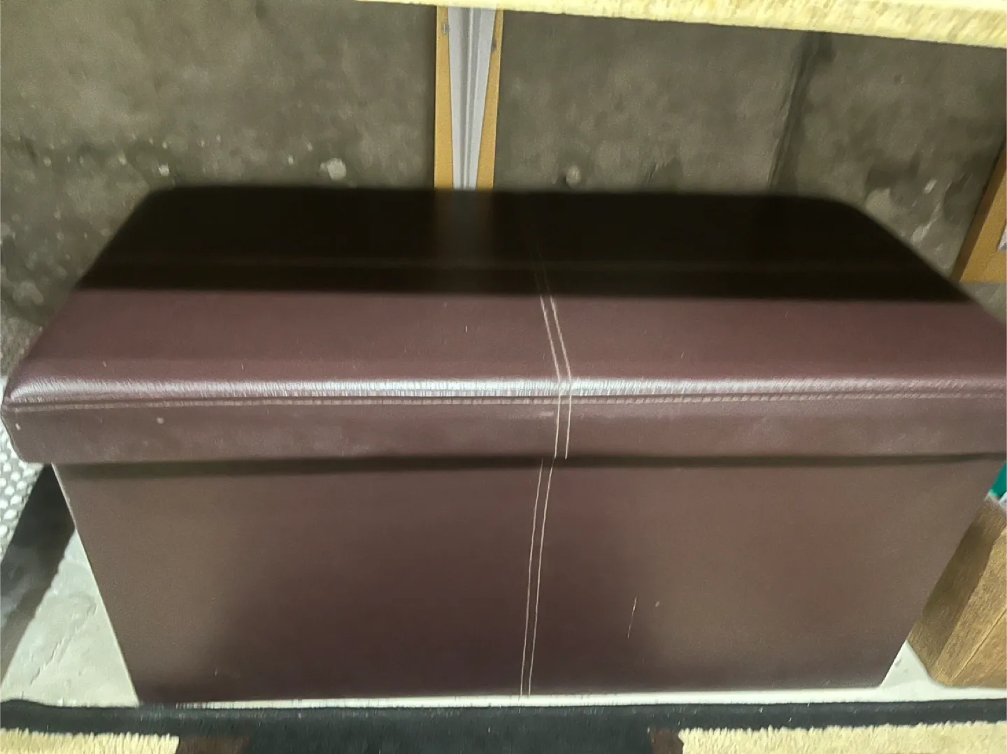 Brown Storage Ottoman thumbnail
