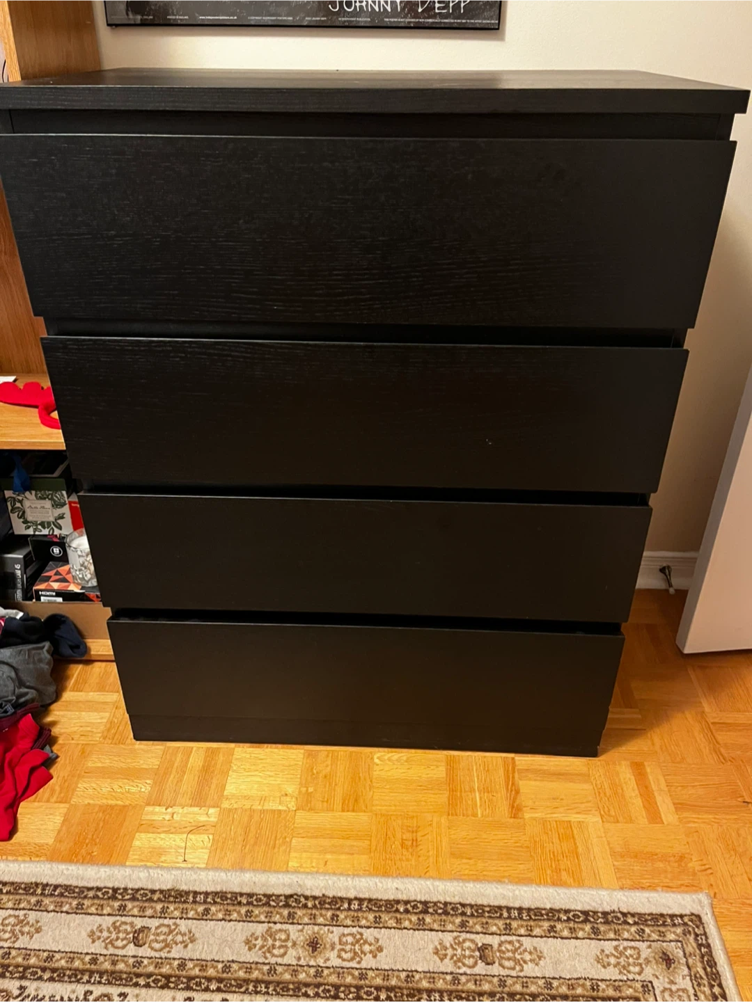 IKEA Malm Black-Brown 4-Drawer Dresser - photo 2