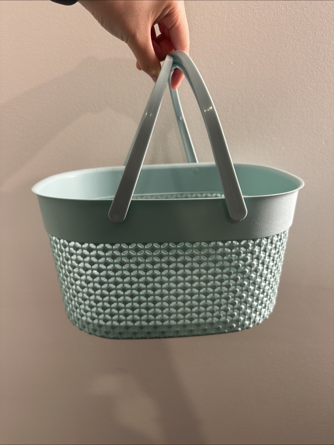 Light Blue Plastic Basket - photo 2