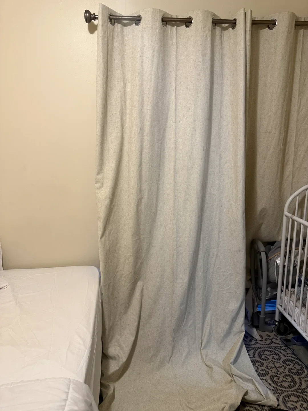 Neutral Linen Curtain Panels image indicator(2)