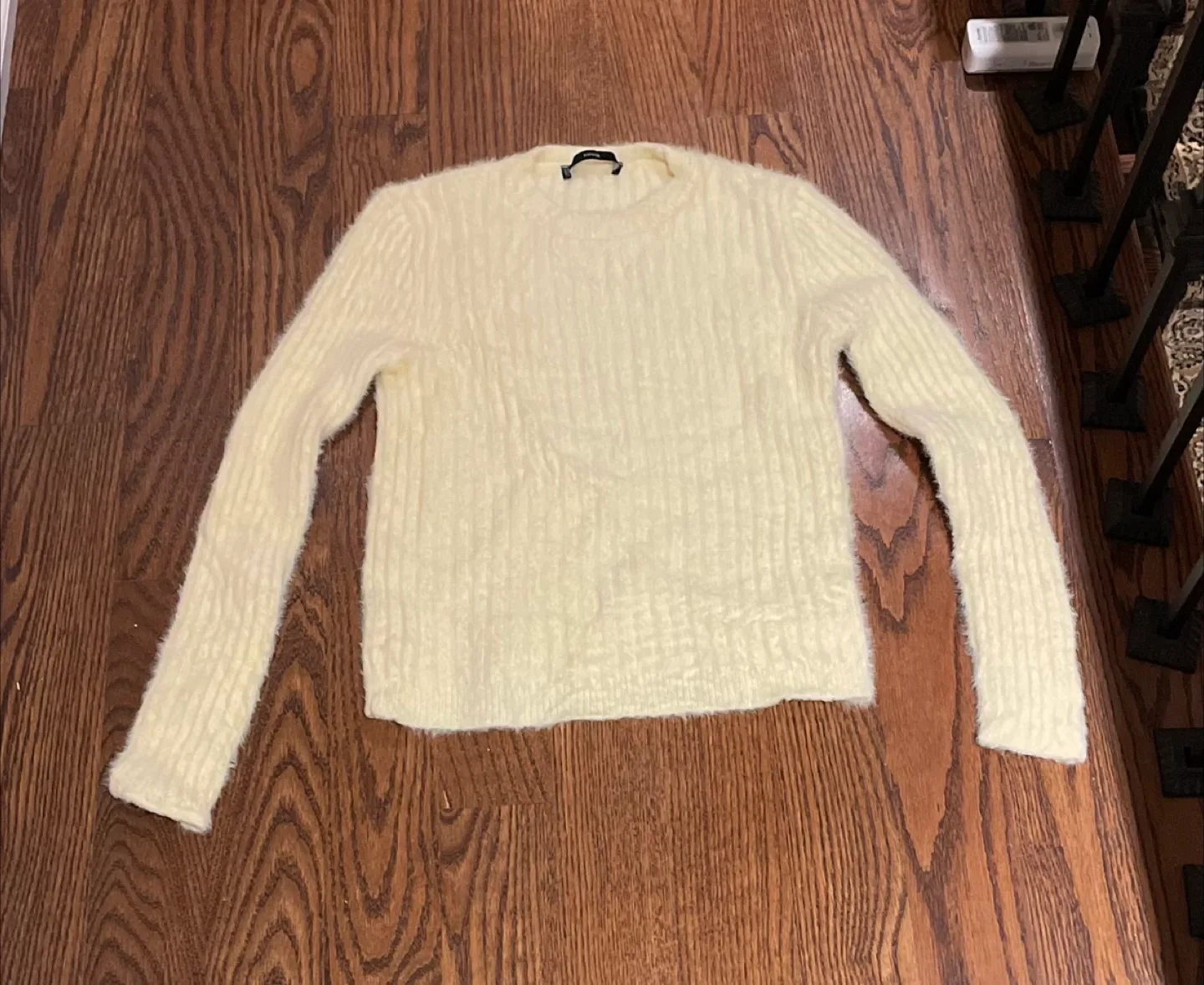 MNG Cream Knit Sweater - Size S thumbnail