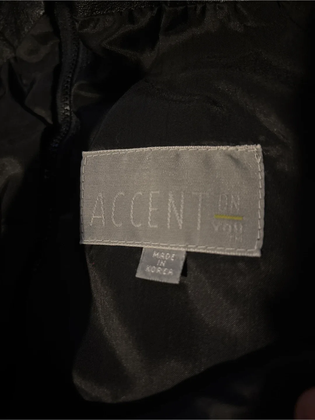 Accent On You- Vintage Black Real Leather Dress image indicator(5)